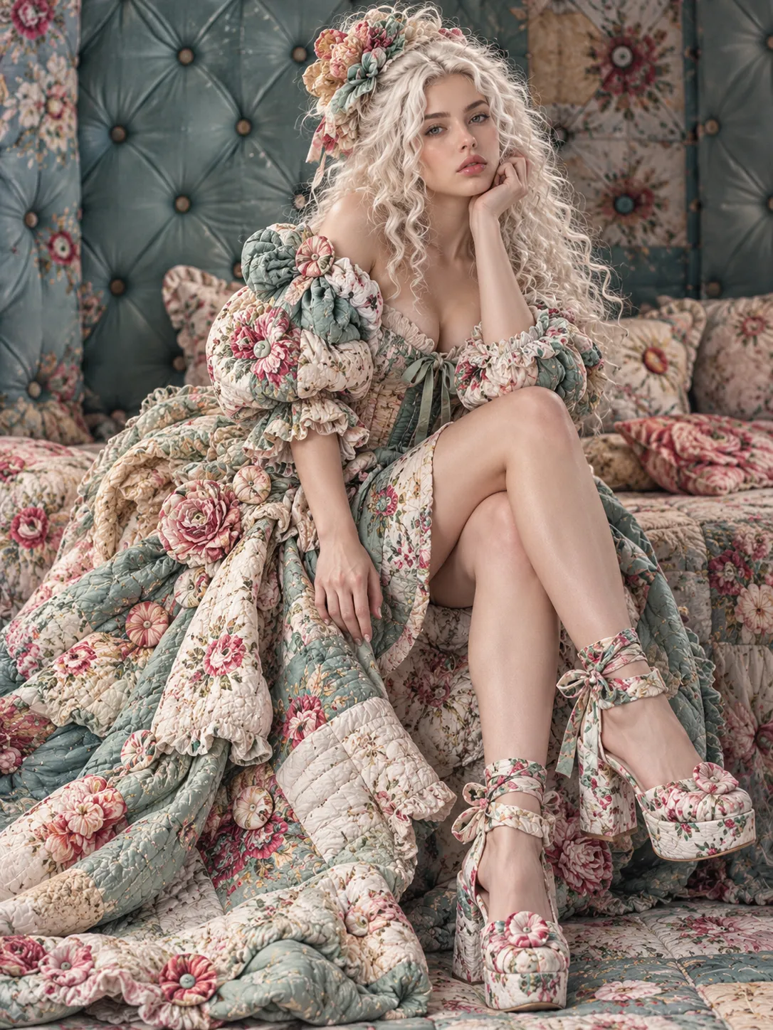 Quilted Couture Fashion Look output 21