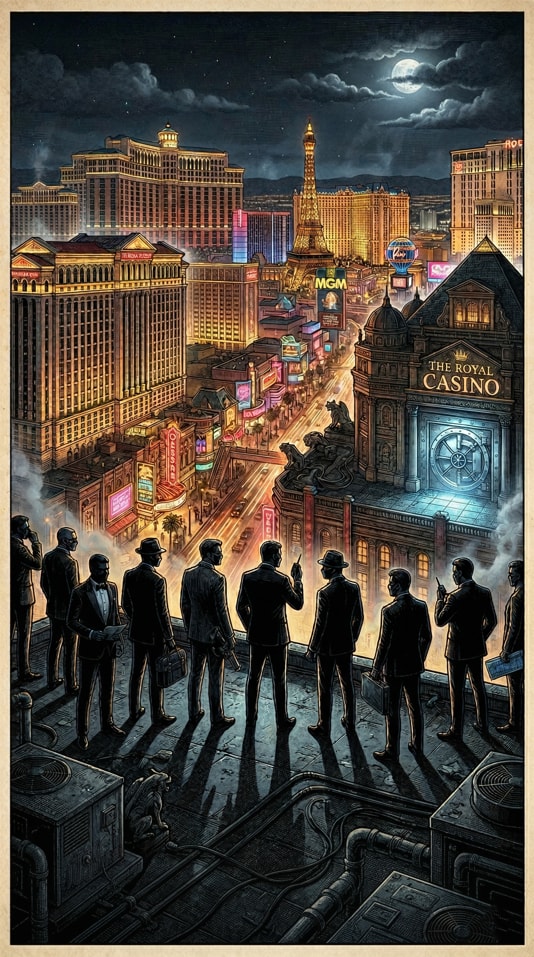 Ocean’s Eleven Movie Poster Illustration