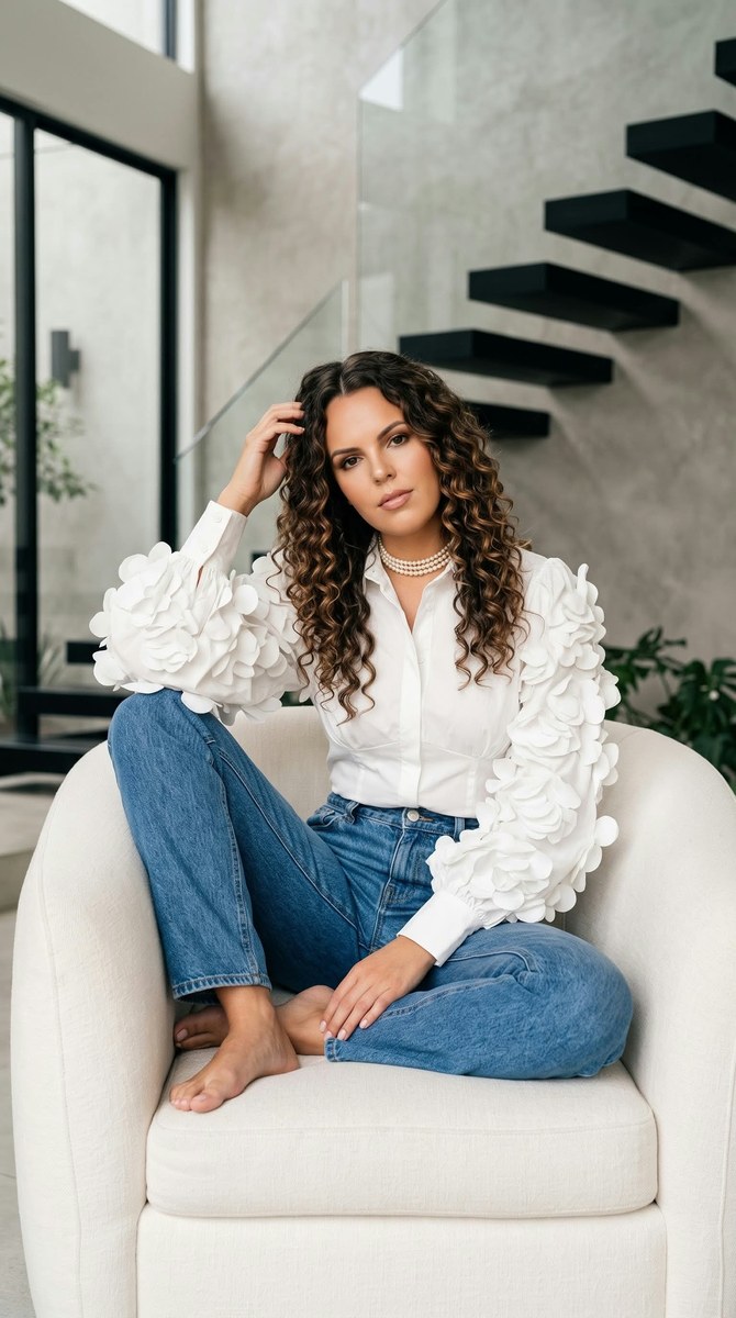 White Elegance & Denim Chic output 3