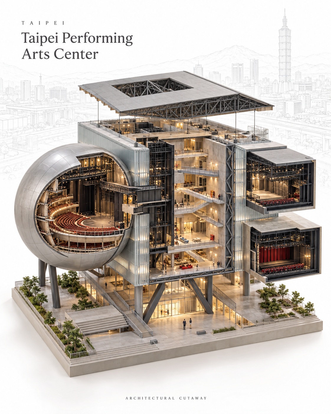 Architectural Cutaway Miniature Poster output 5