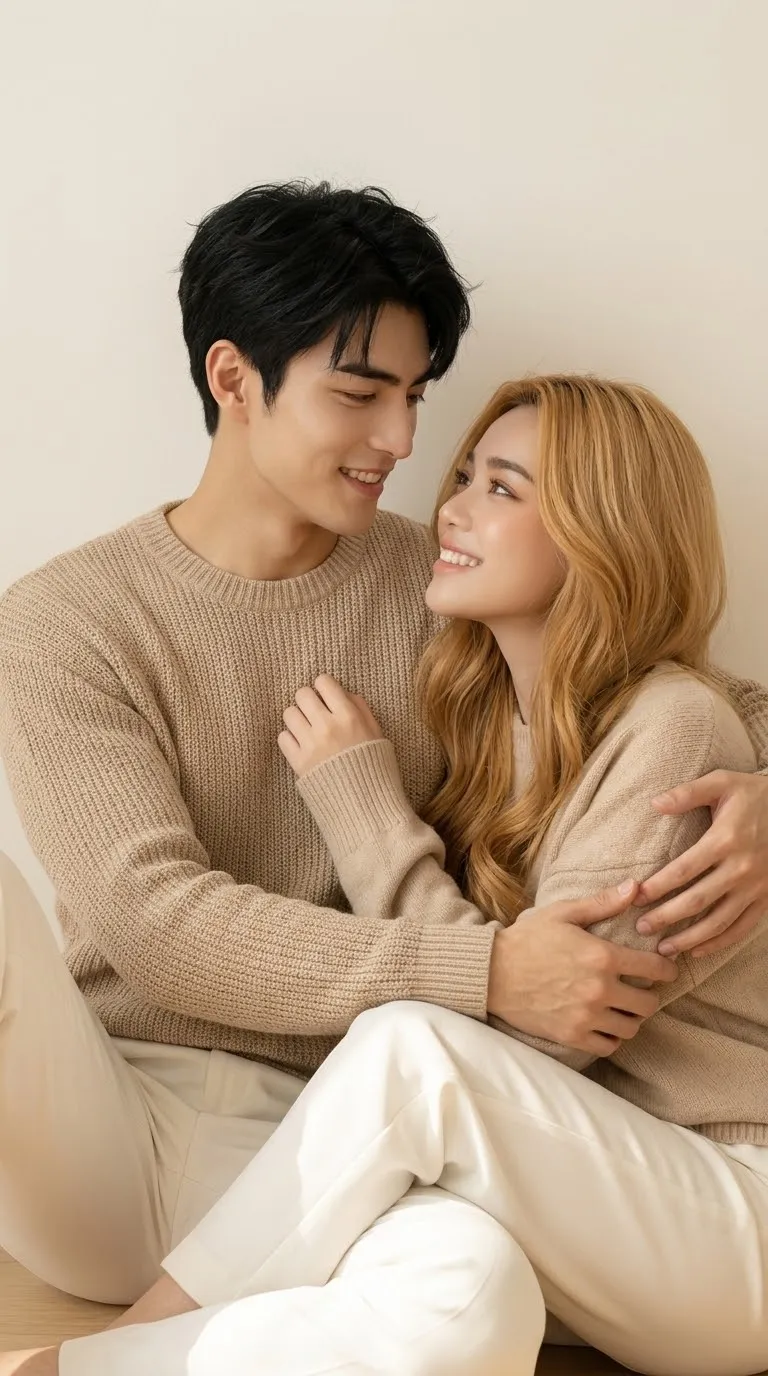 Warm Minimalist Couple Portrait output 2