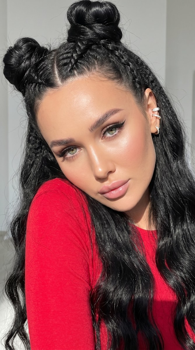 Hyperrealistic Glamour Beauty Selfie