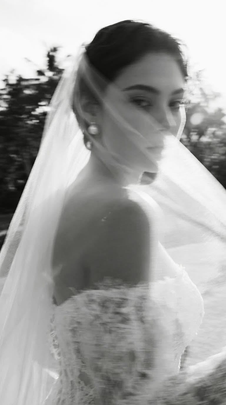 Unposed Bride Caught Mid-Breath