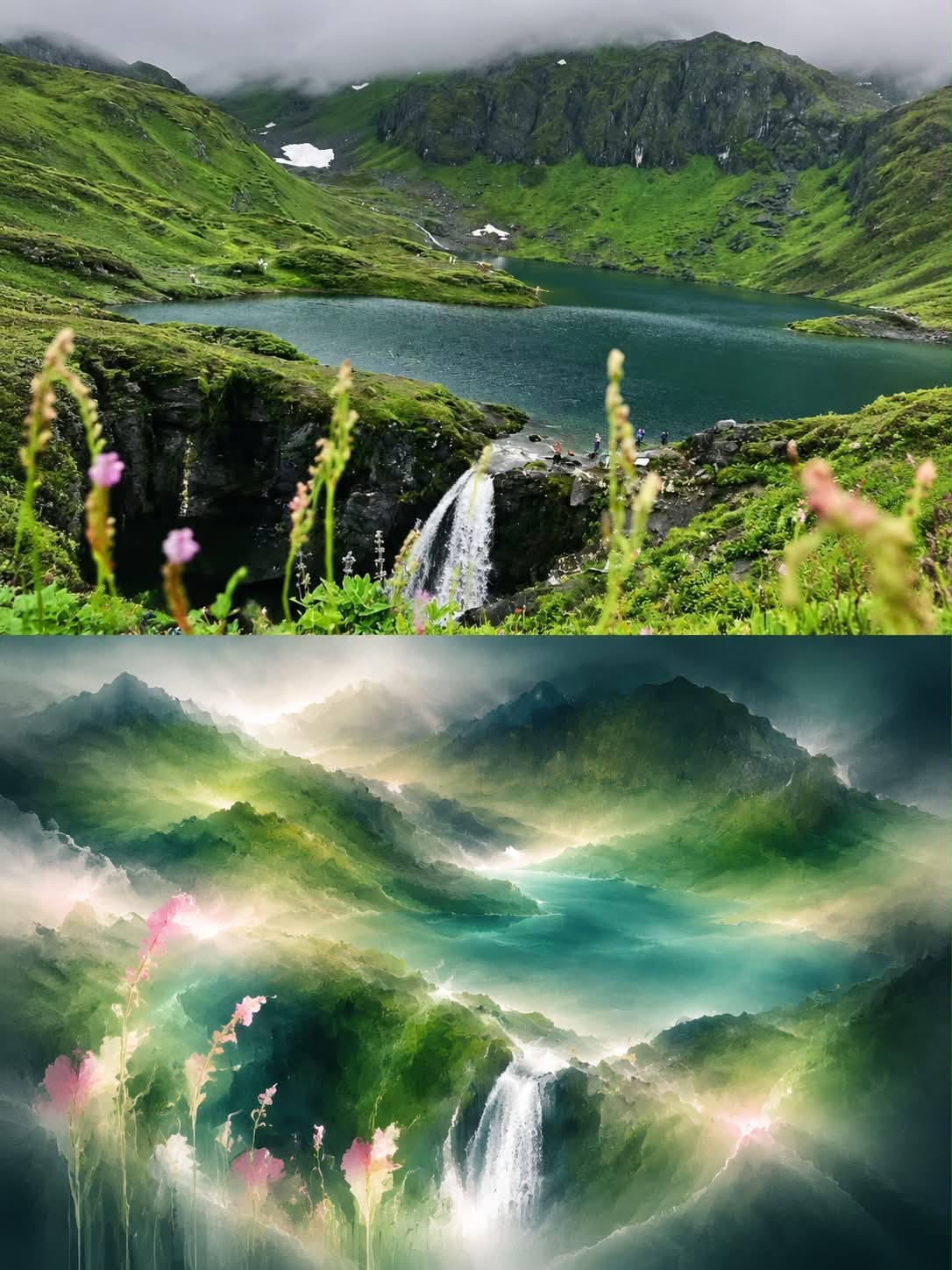 Surreal Diffusion-Gradient Split Poster output 2