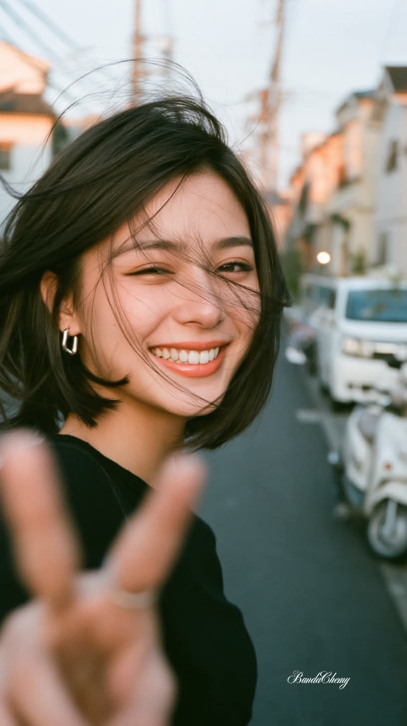Candid 35mm Portrait on a Japanese Back Street