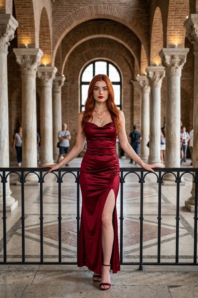 Elegant Portrait in a Historic Interior output 1