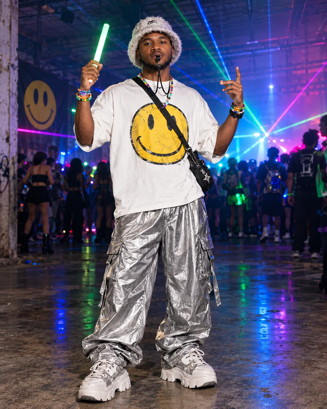 Full-Length Rave Fashion Photograph