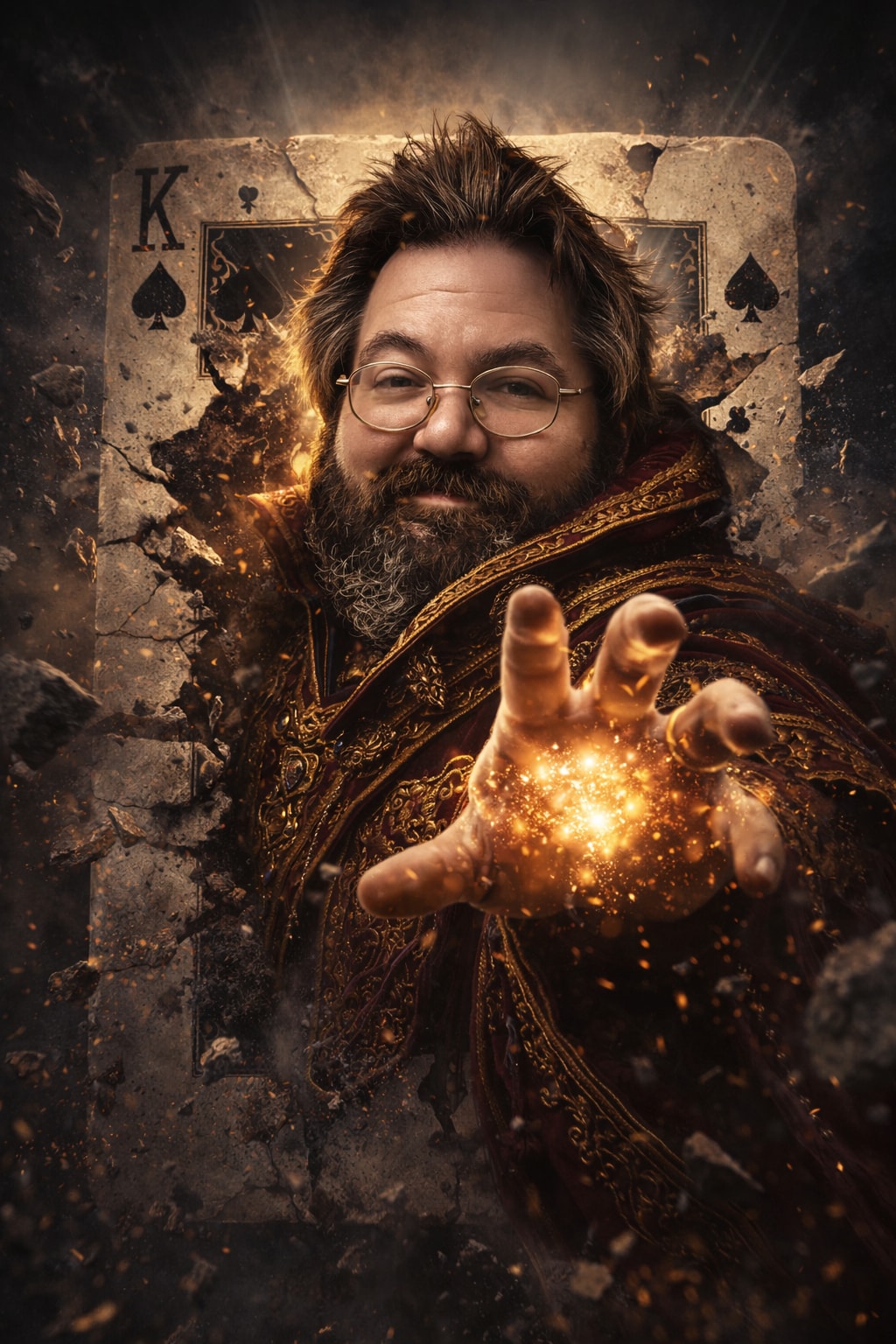 Playing Card Sorcerer Portrait output 1