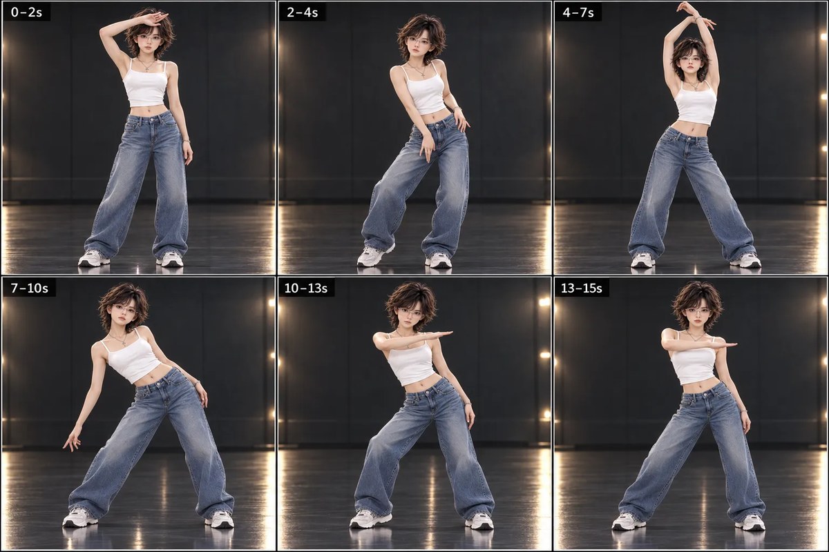 Reference-Guided Solo Dance Video output 2