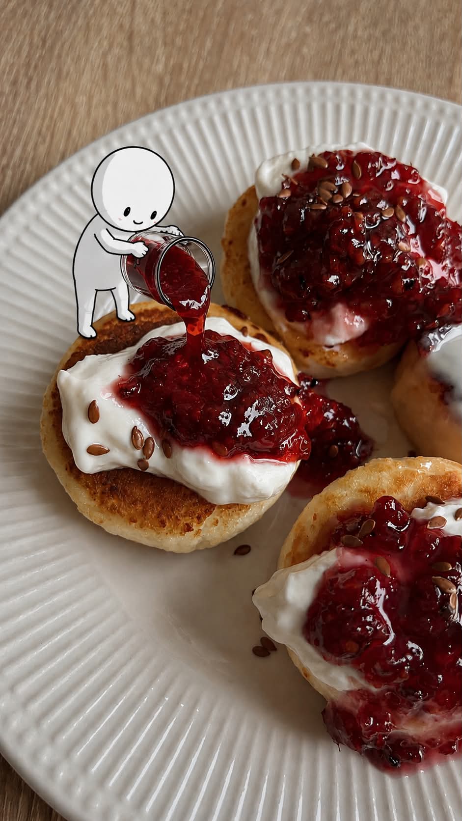Add a Tiny White Character to Food Photos output 2