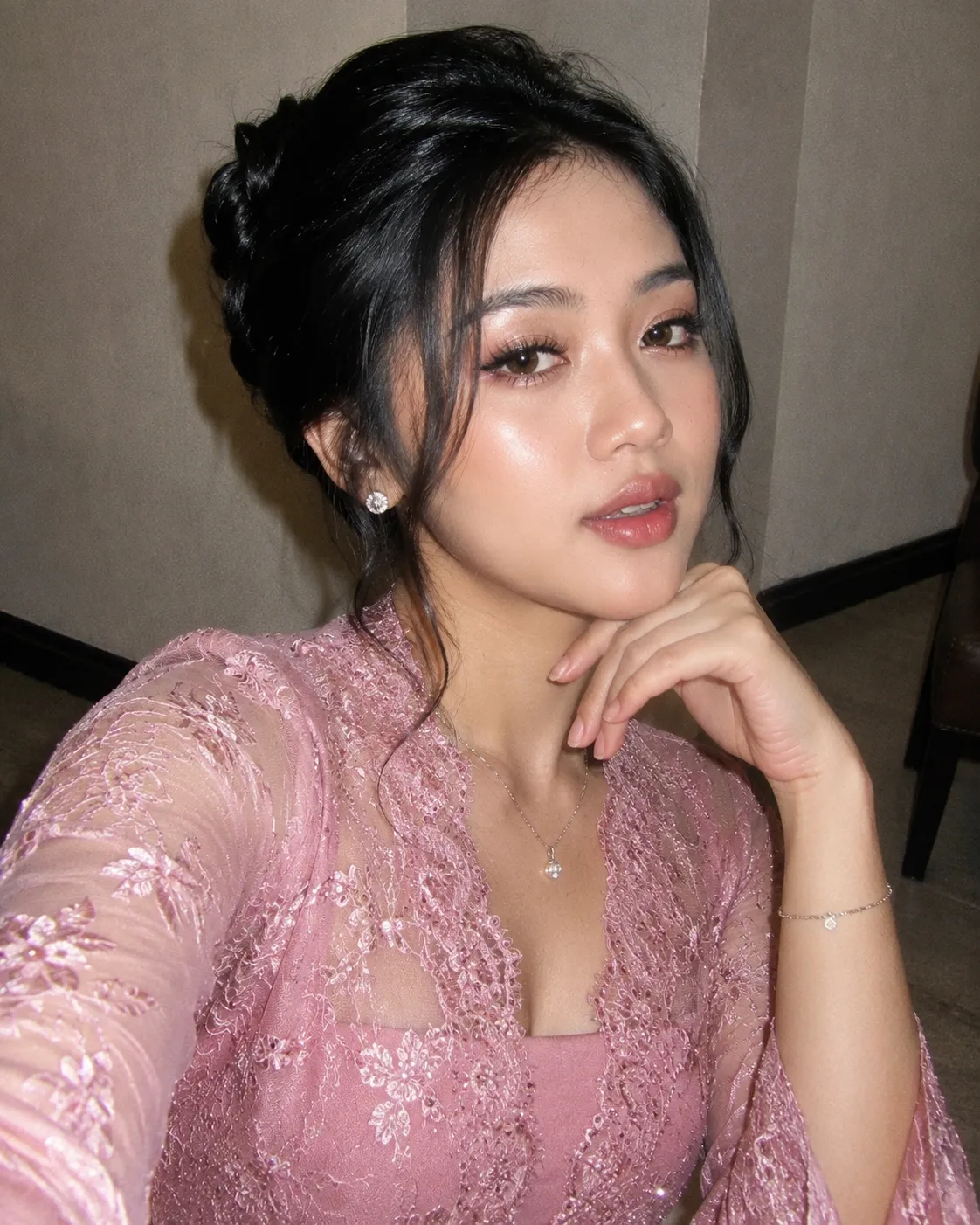 Modern Indonesian Kebaya Editorial Portrait output 3