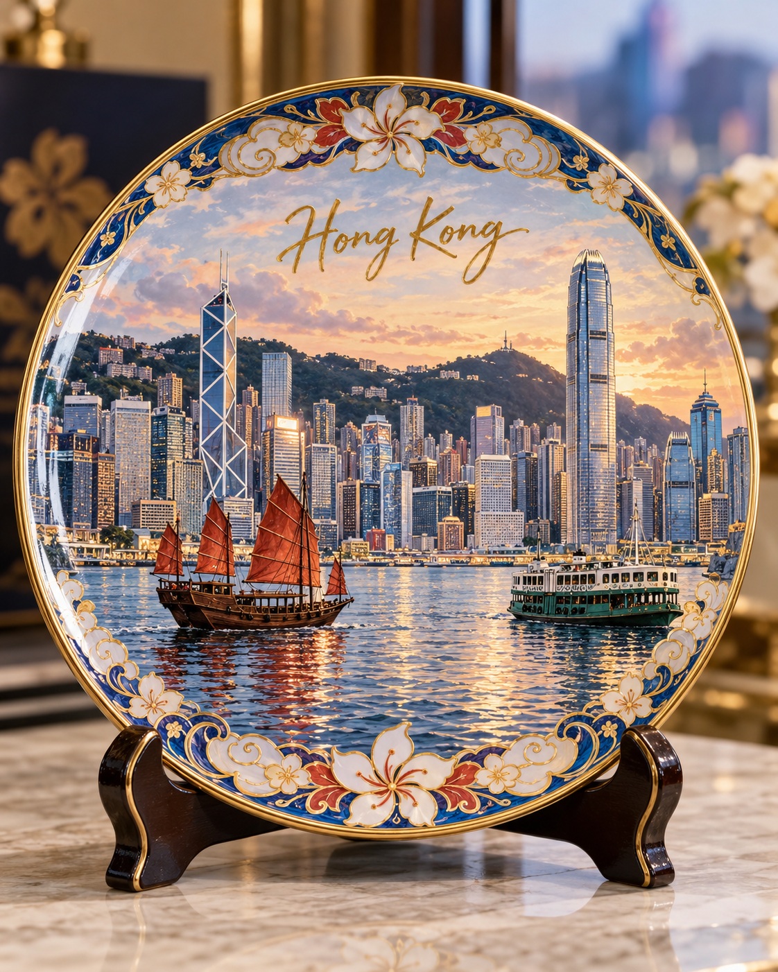 Hyper-Realistic City Souvenir Plate output 7
