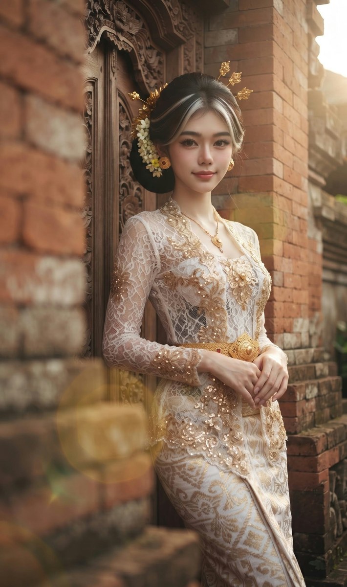 Sacred Balinese Kebaya Portrait output 1