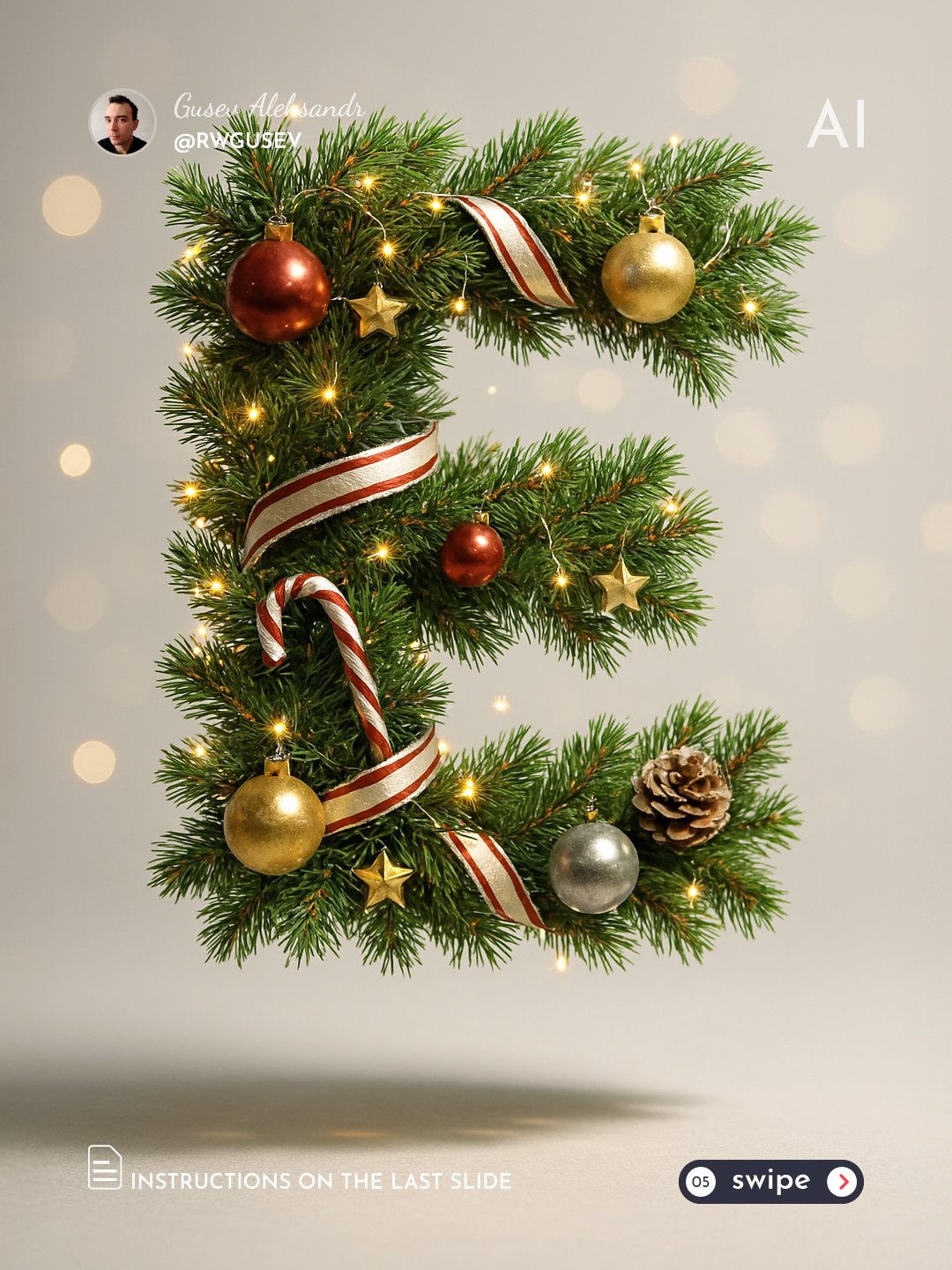 Festive Christmas Letter Render output 5
