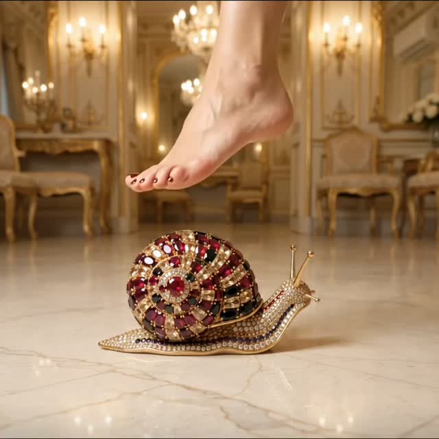 Ruby Spiral Empress: Jeweled Snail Transformation