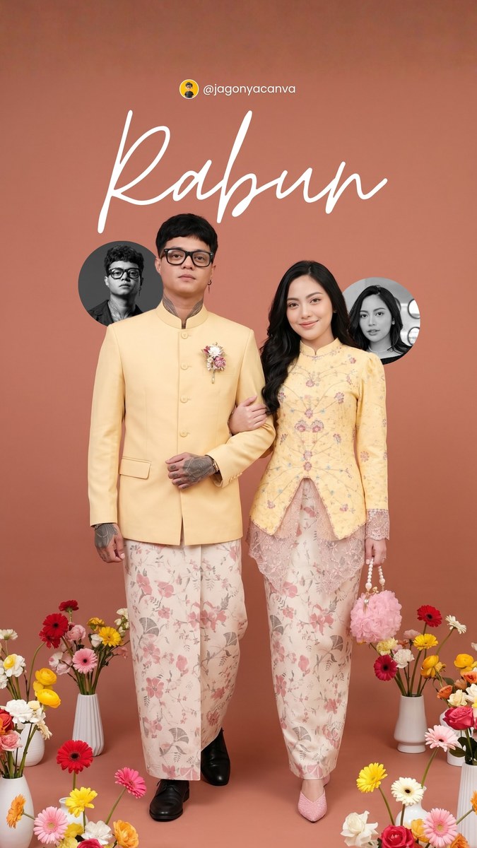 Elegant Indonesian Prewedding Portrait in Pastel Kebaya