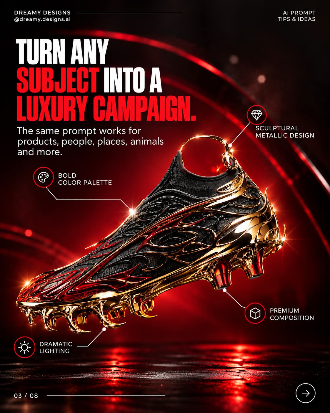 Luxury Metallic Sportswear Campaign output 3