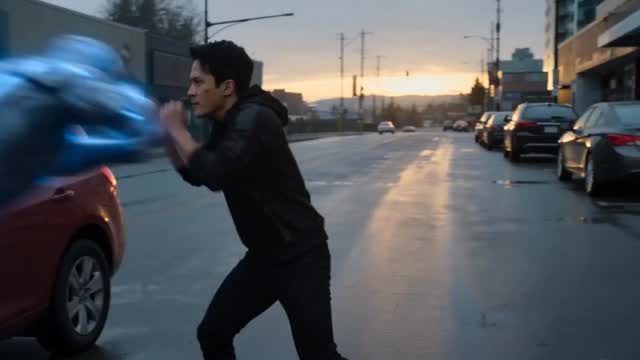 Cinematic Gold Exosuit Transformation Fight