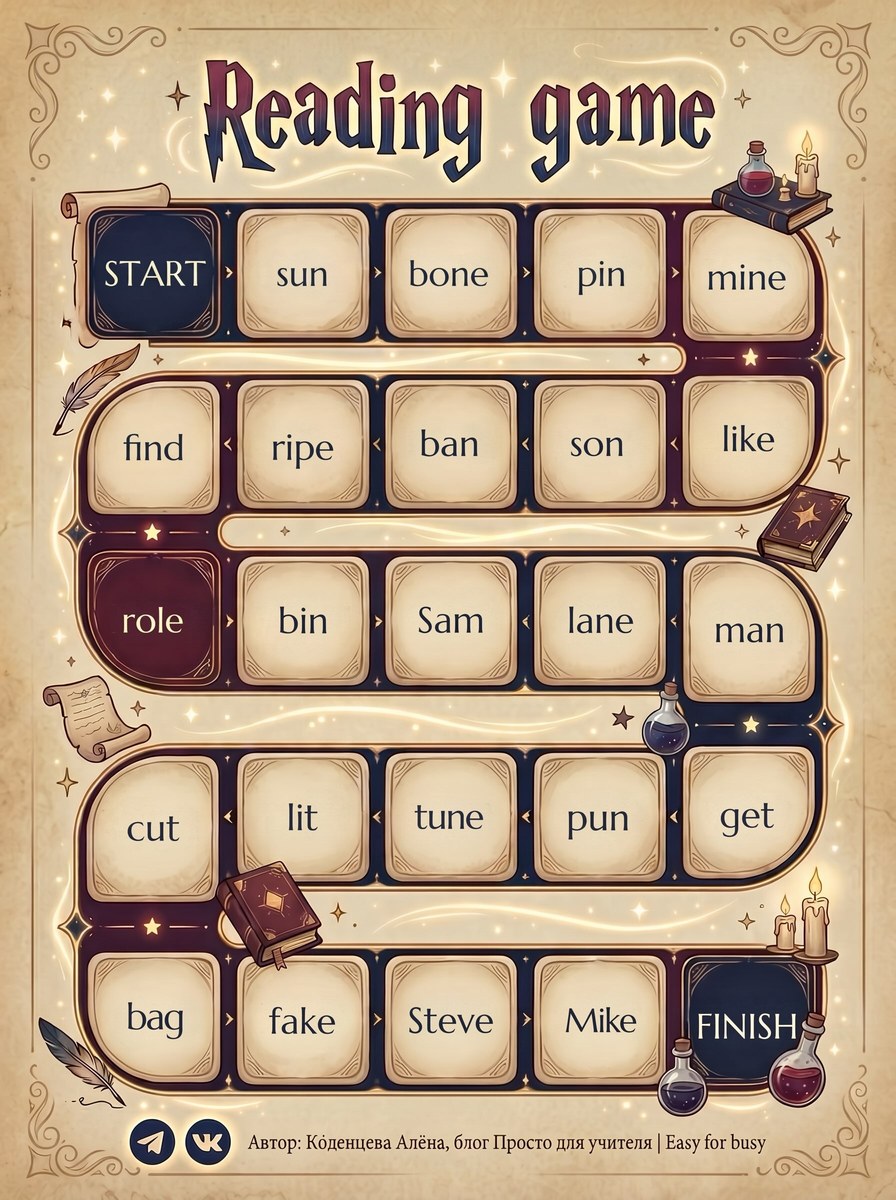 Create a Magical Children's Reading Game Board