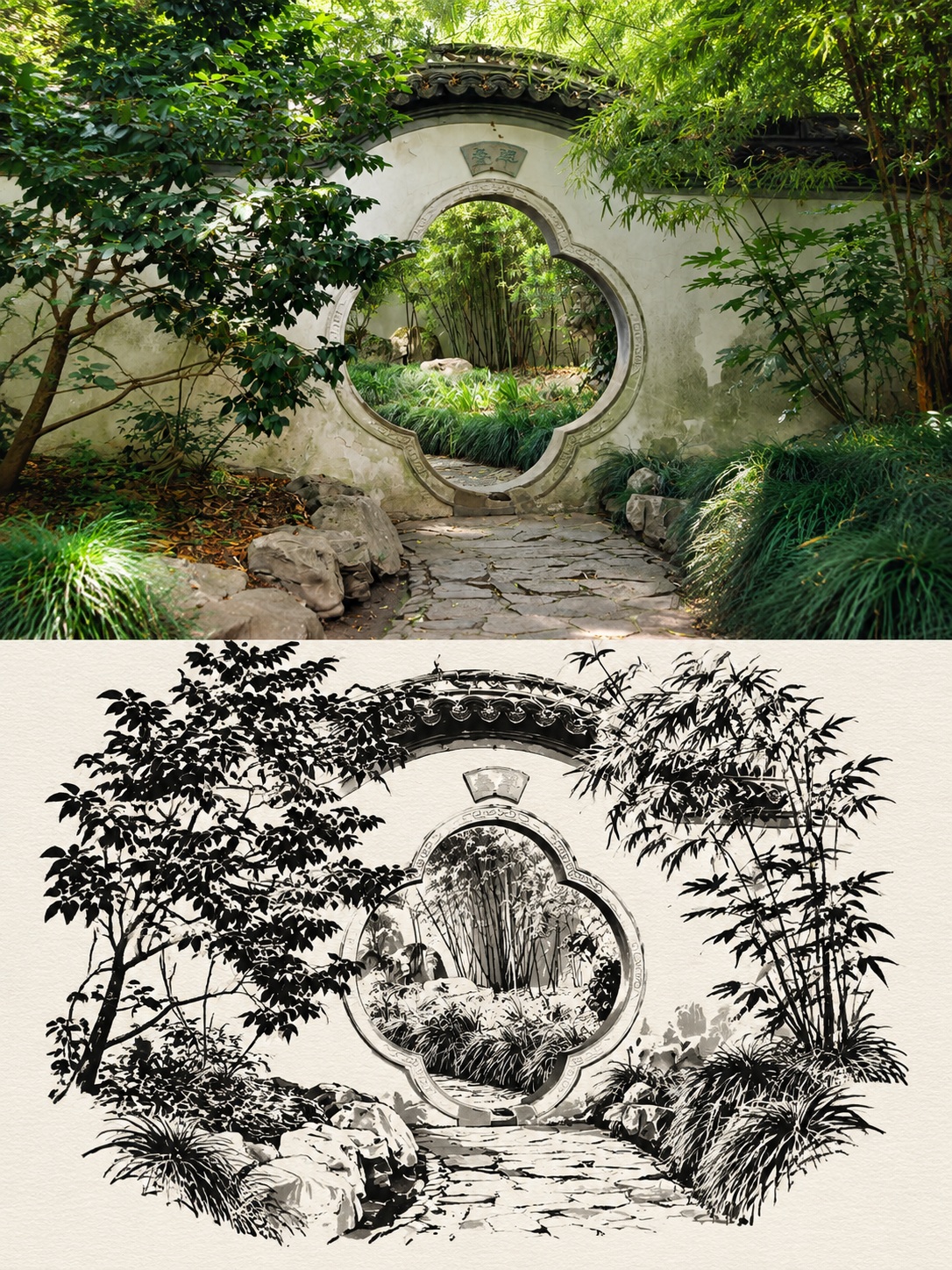 Photo and Cizhou Ware-Inspired Comic Diptych output 3