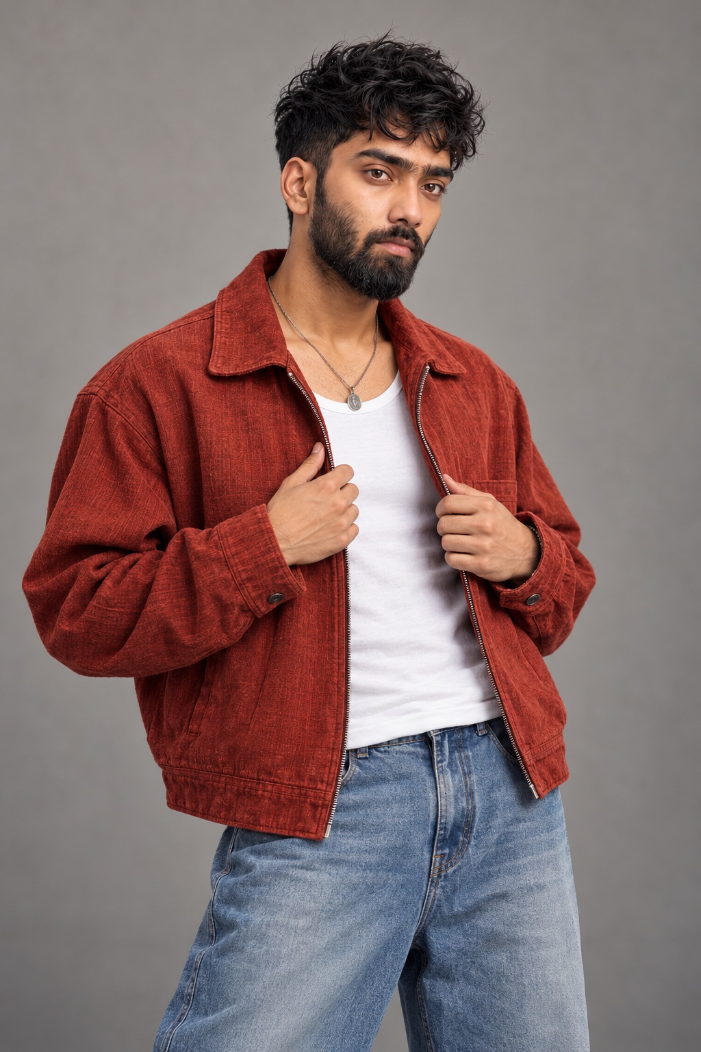 Rust Jacket Studio Portrait output 1