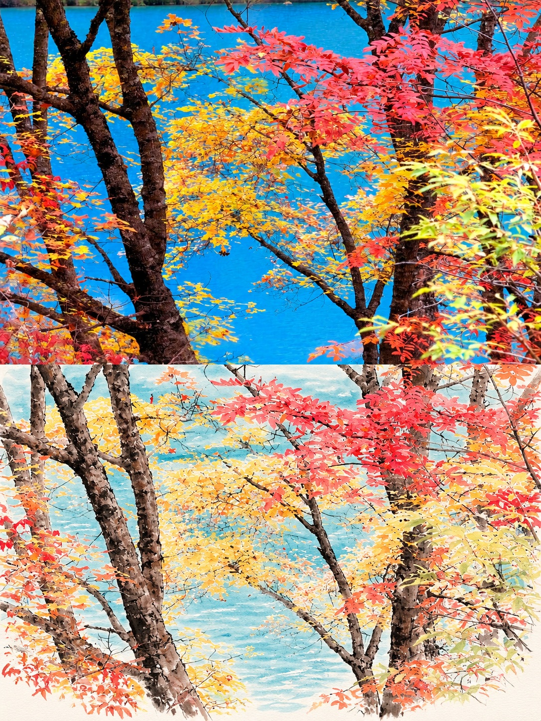 Original Photo and Yangliuqing-Style Comic output 3