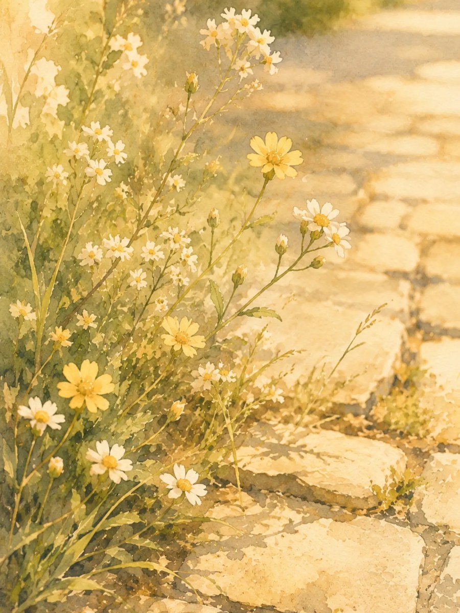 Misty Alsace Watercolor Landscape output 3