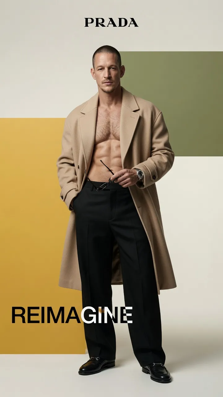Luxury Fashion Campaign Poster from a Reference Photo