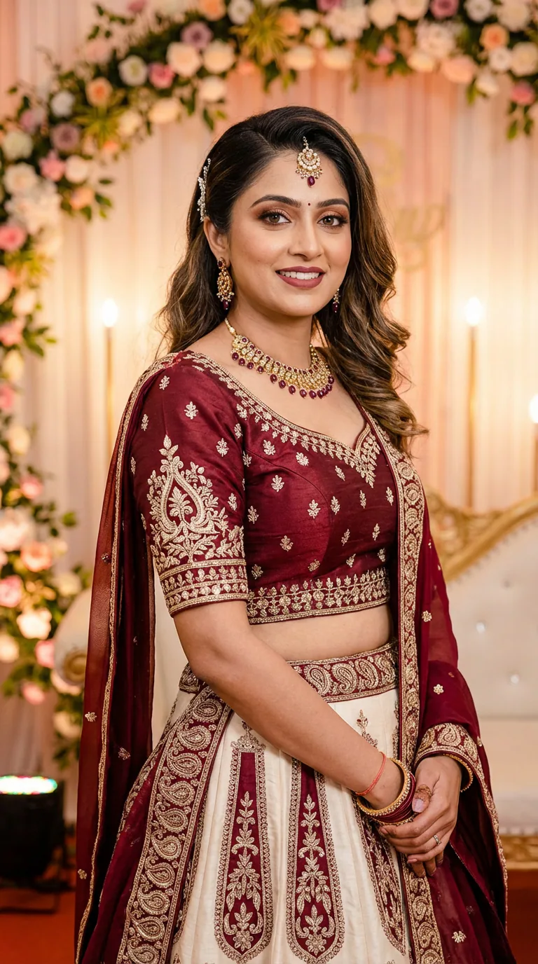 Transform a Photo into a Regal Indian Bridal Lehenga Portrait