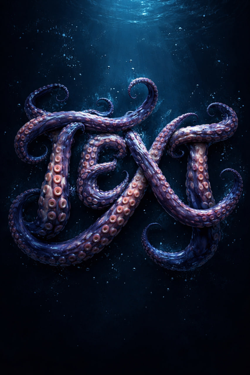 Octopus Tentacle Typography output 3
