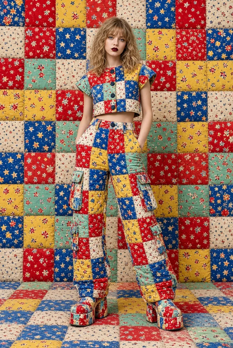 Quilted Couture Fashion Look output 6