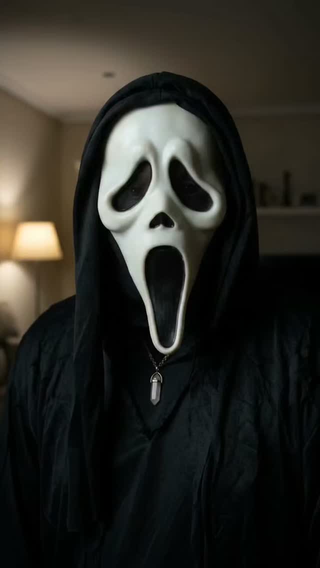 Halloween Mask Reveal with Spanish Horror Dialogue