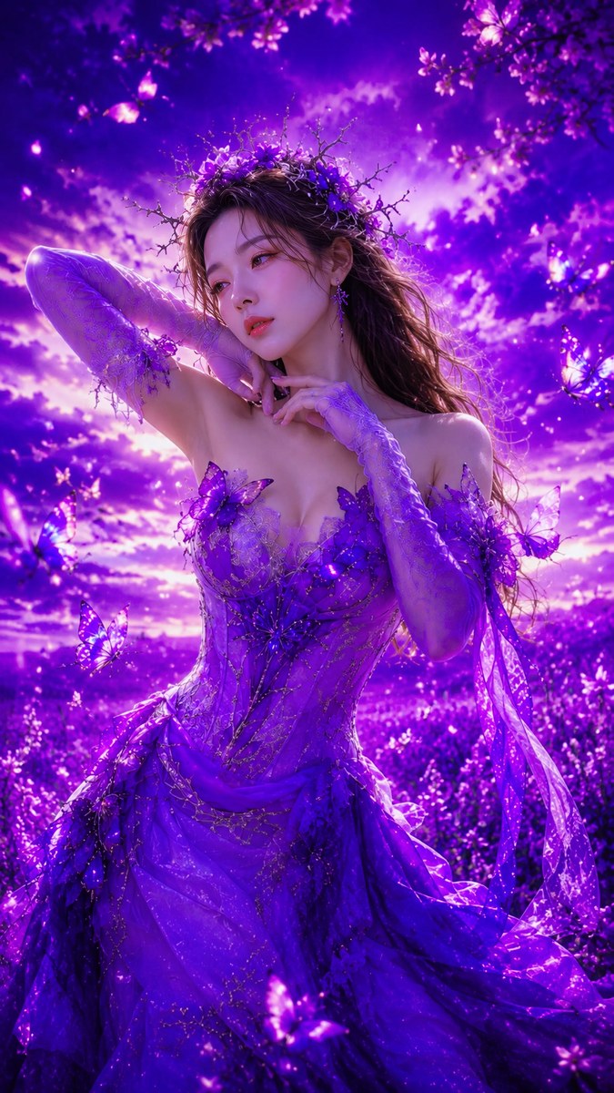 Eternal Bloom Beneath the Violet Sky output 3