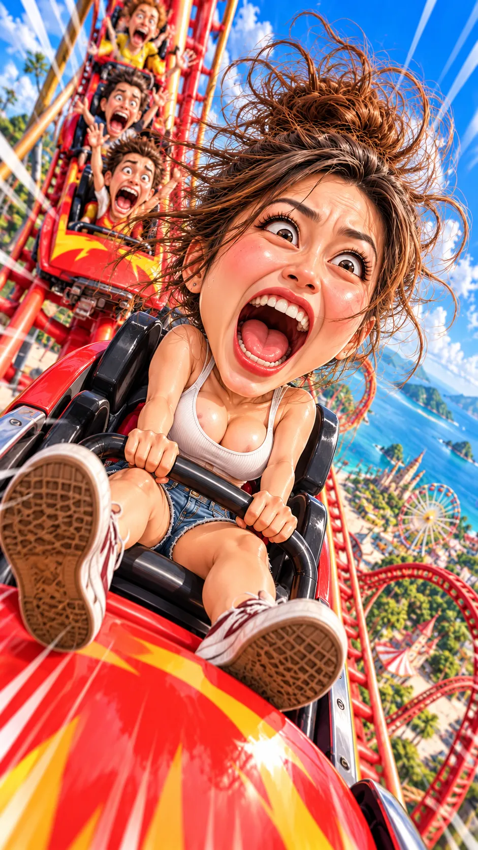 Chibi Rollercoaster Caricature output 2