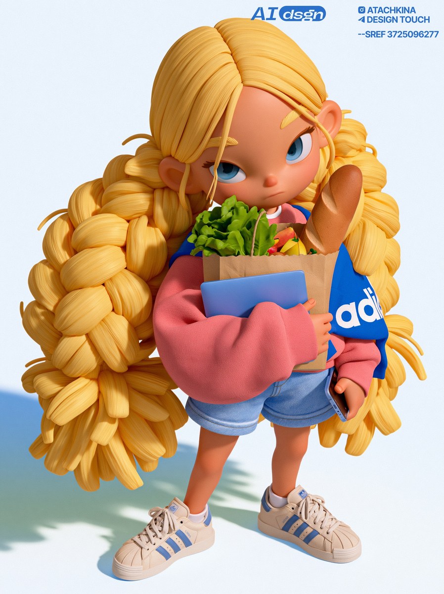 Midjourney 3D Style Reference output 6