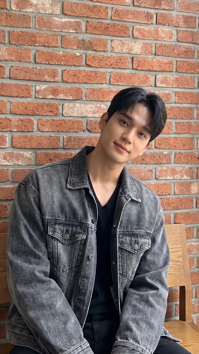 Photorealistic Seated Portrait of a Young Asian Man