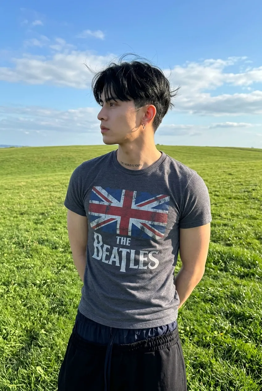 Photorealistic Meadow Portrait of a Young Man output 2