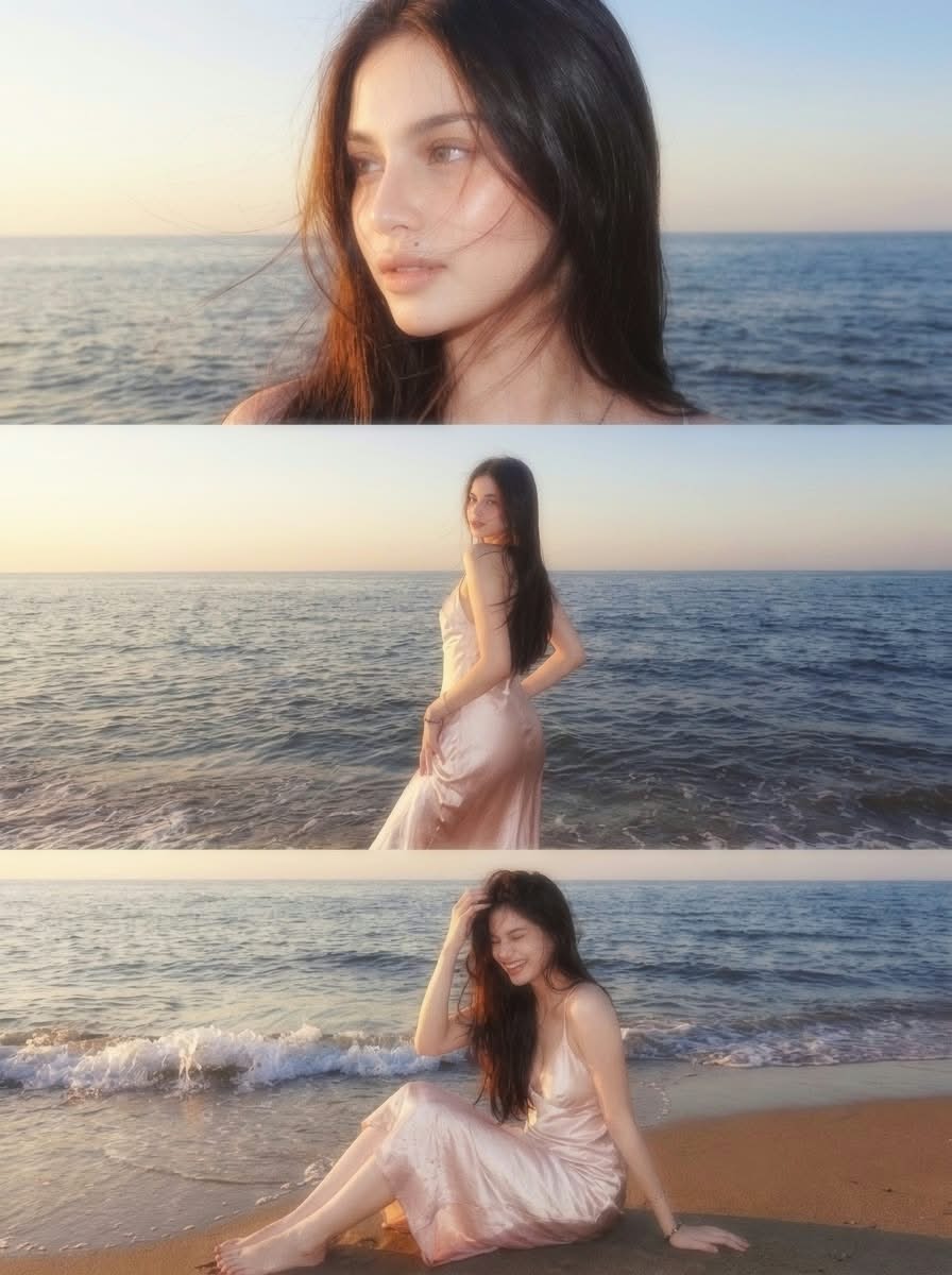 Golden-Hour Coastal Portrait from a Reference Photo output 5