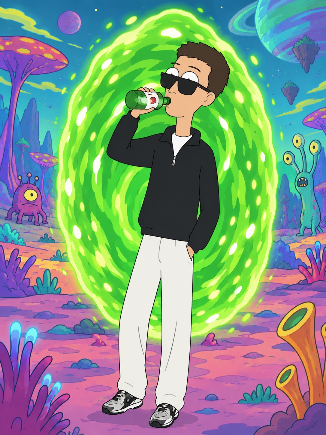Original Rick and Morty-Style Character from a Photo output 3