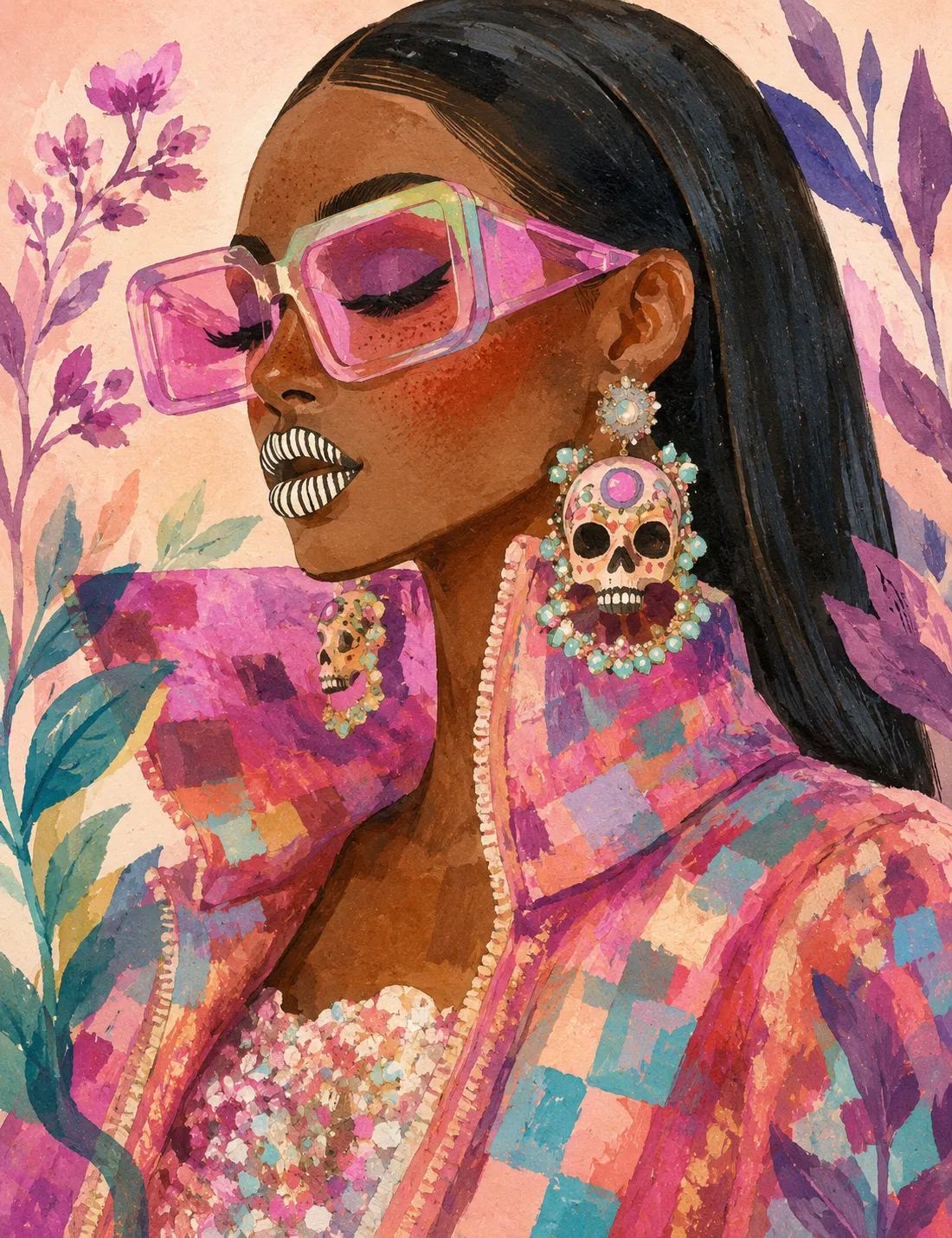 Watercolor and Gouache Folk-Art Style Transfer output 2