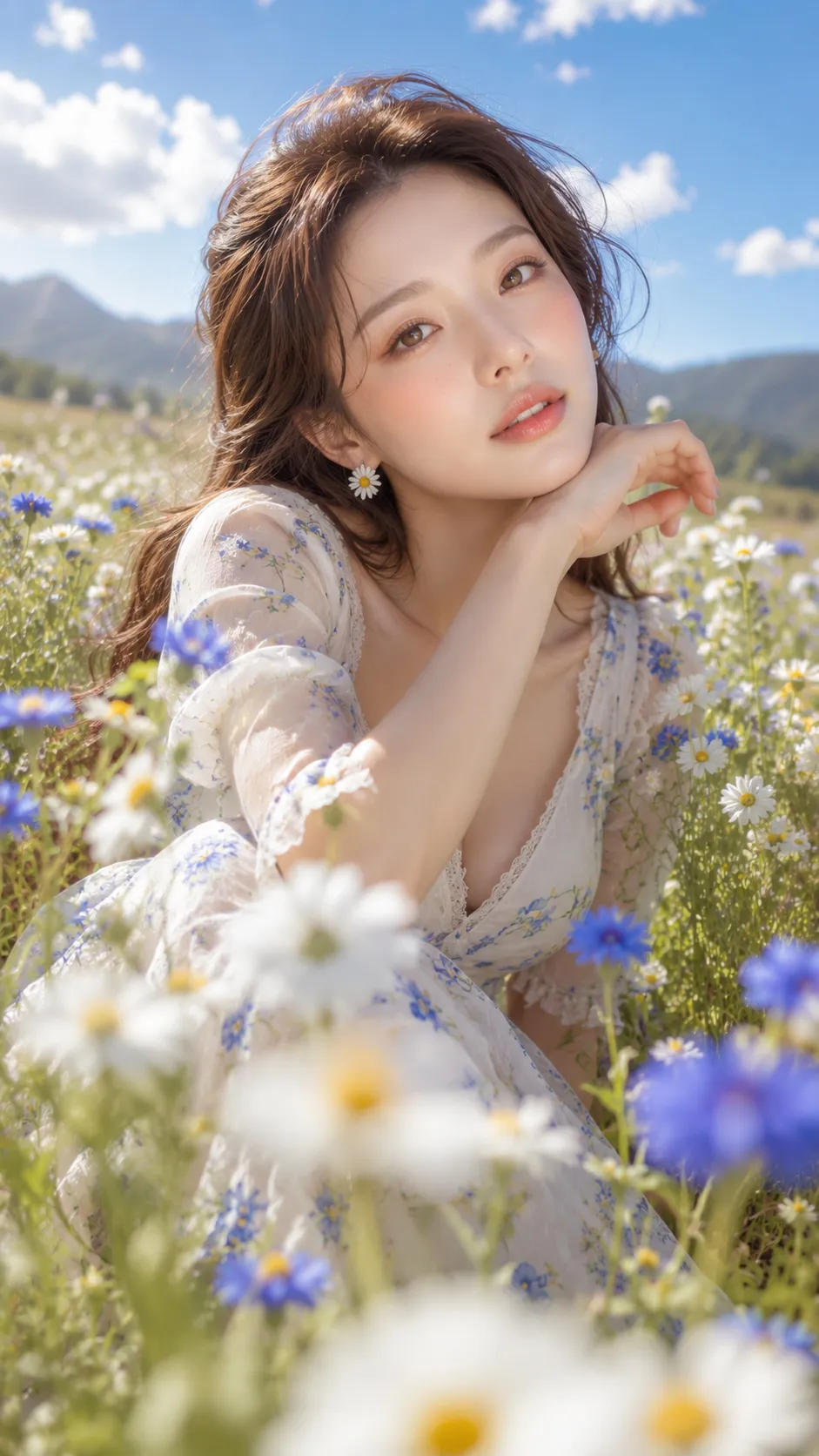 Whispers Beneath the Summer Sky — Alpine Editorial Portrait output 3