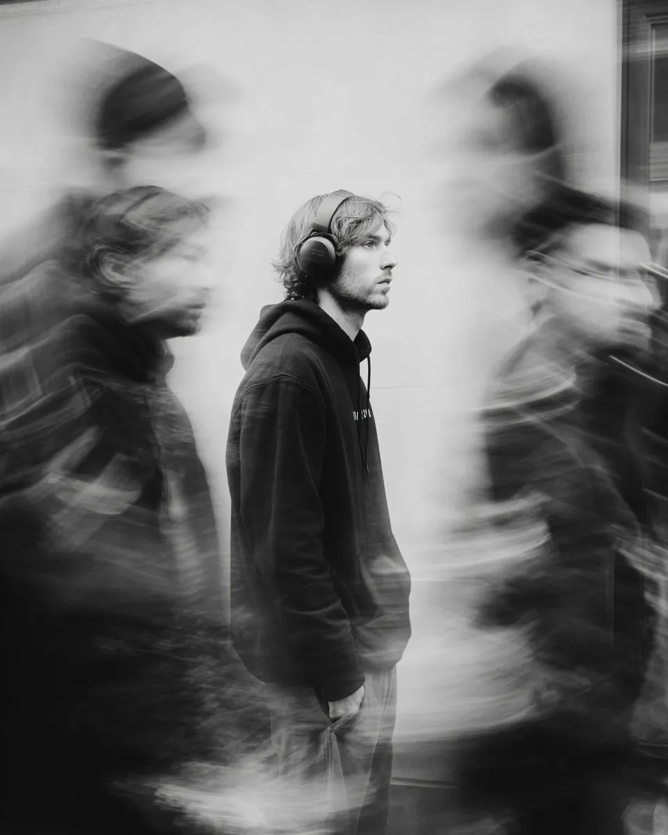 Motion-Blur Urban Editorial Portrait output 6