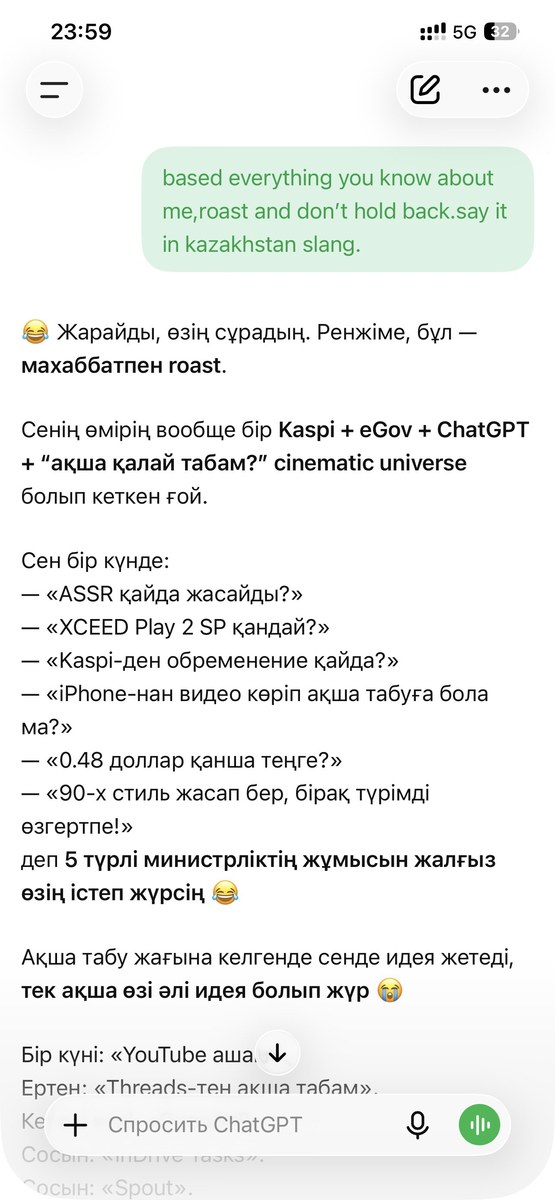 Roast Me in Kazakhstani Slang
