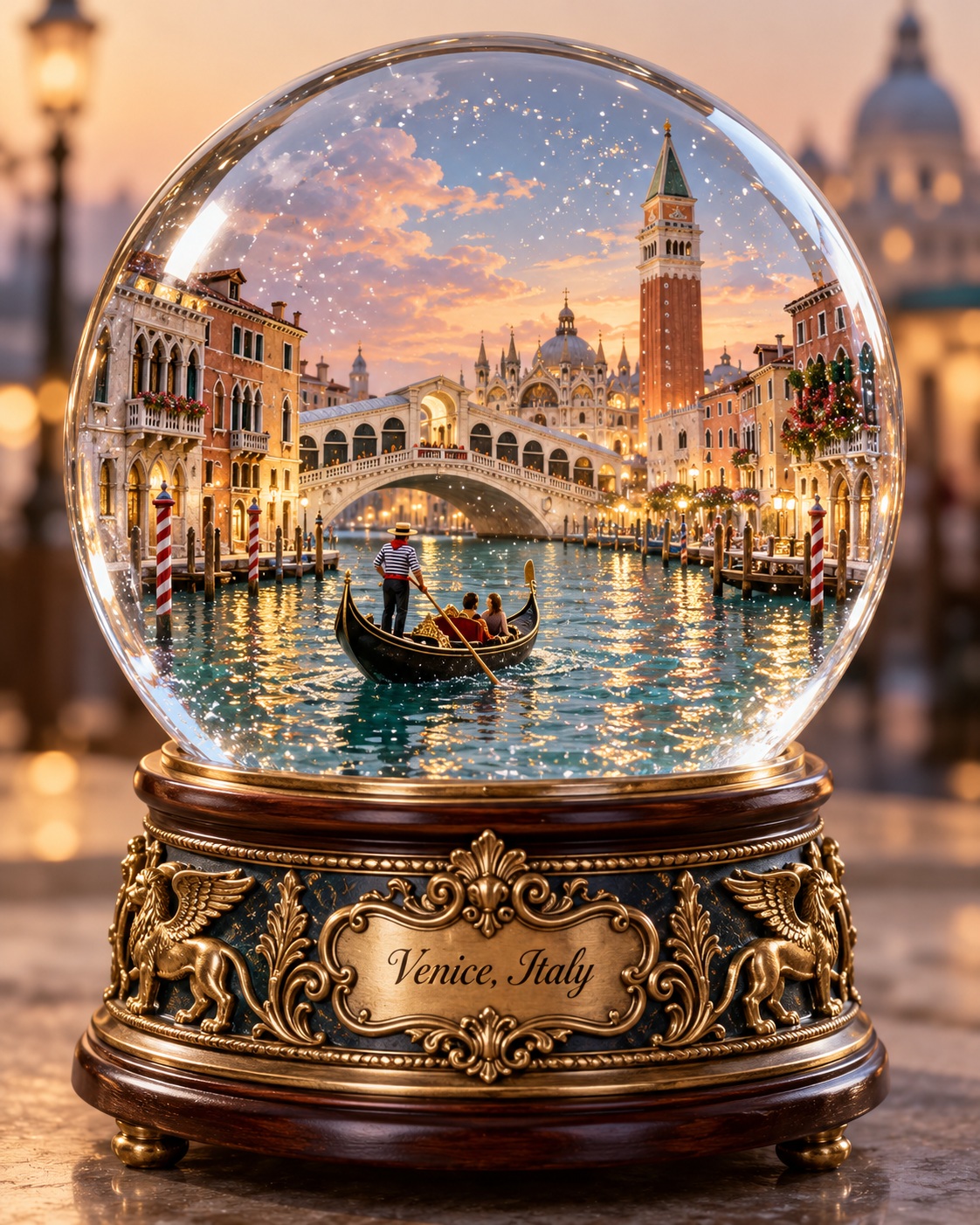 Premium City Snow Globe Souvenir output 9