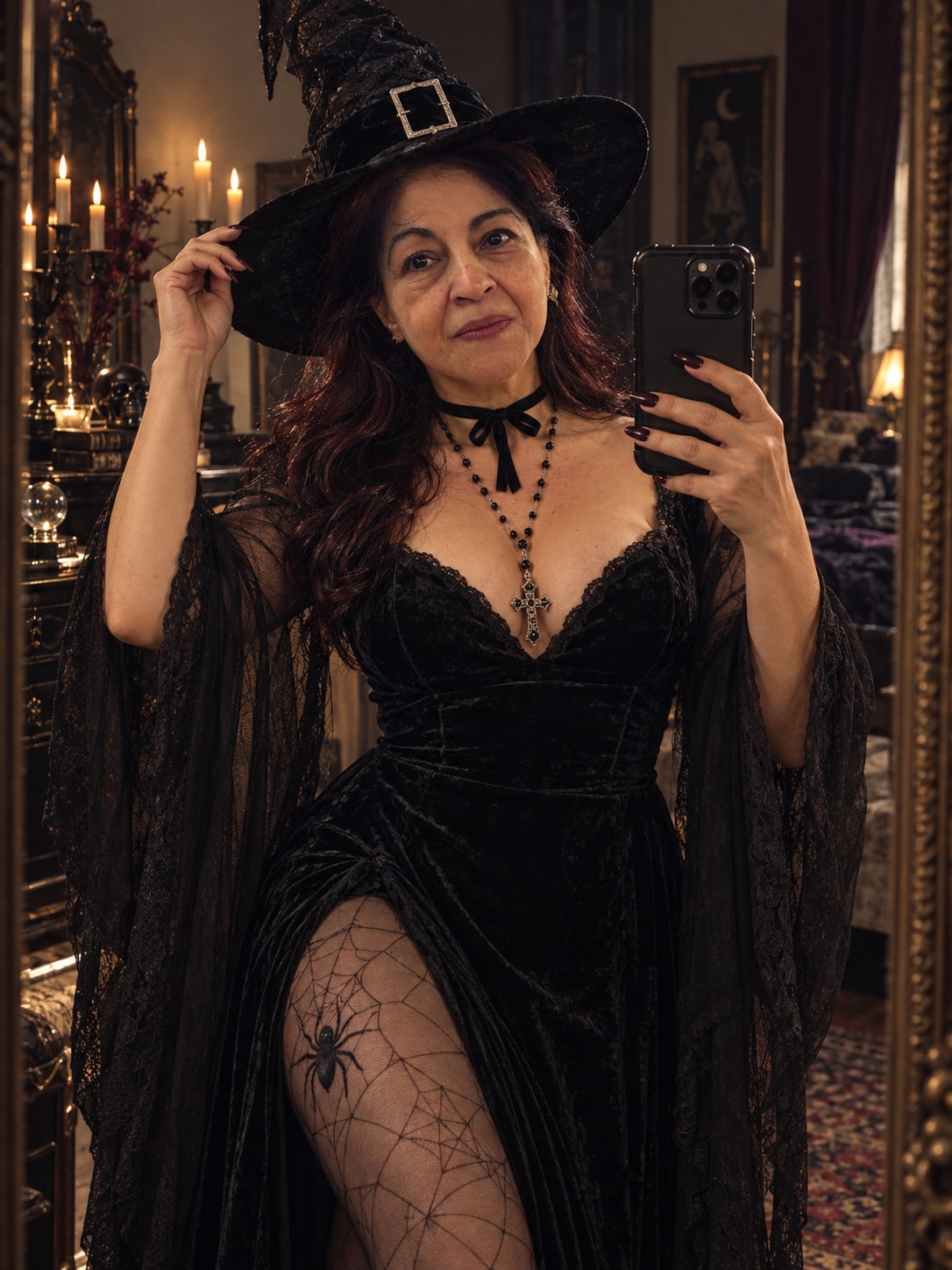 Dark Romance Witch Mirror Selfie output 2