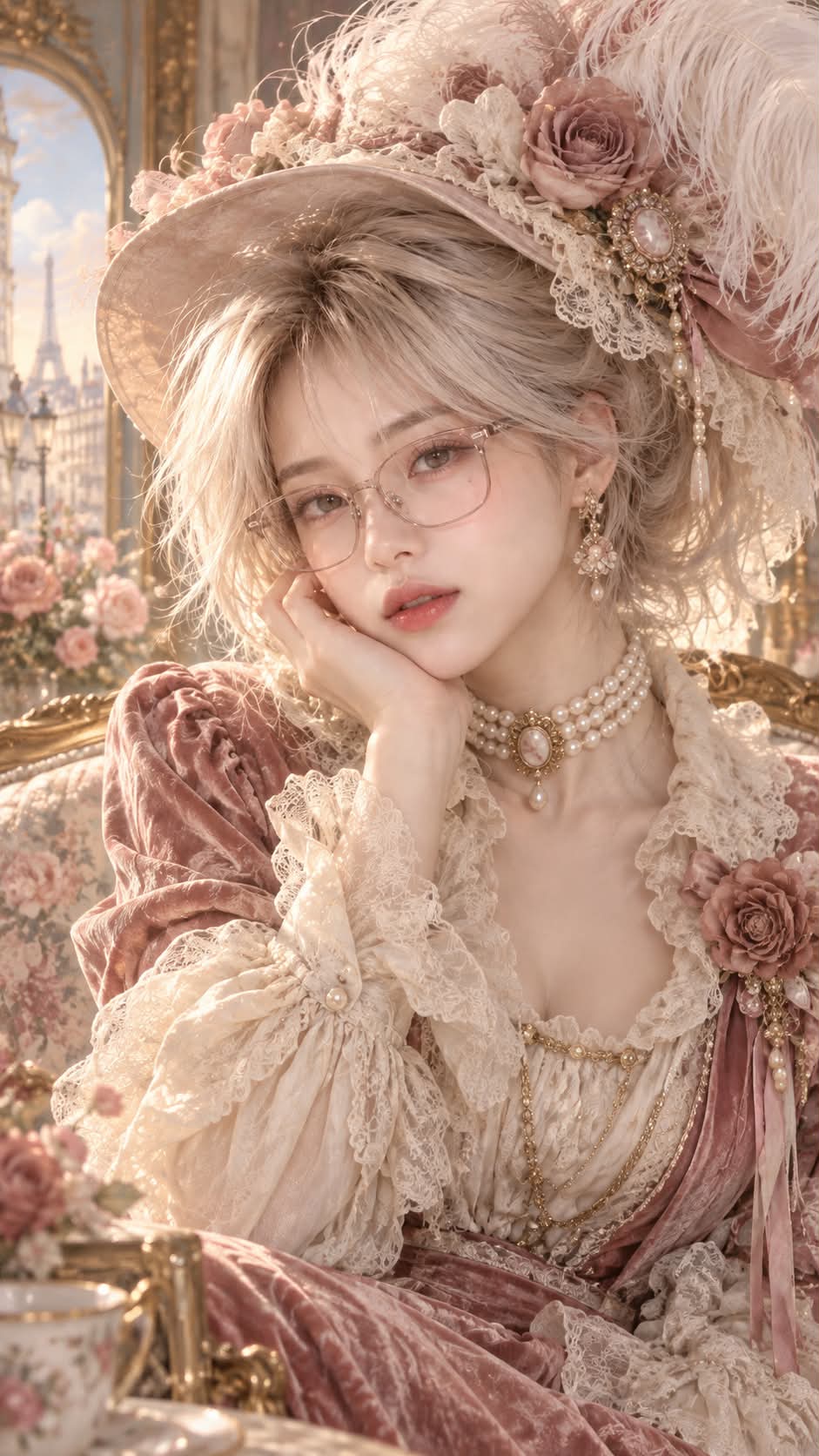 Belle Époque Parisian Muse Portrait output 1