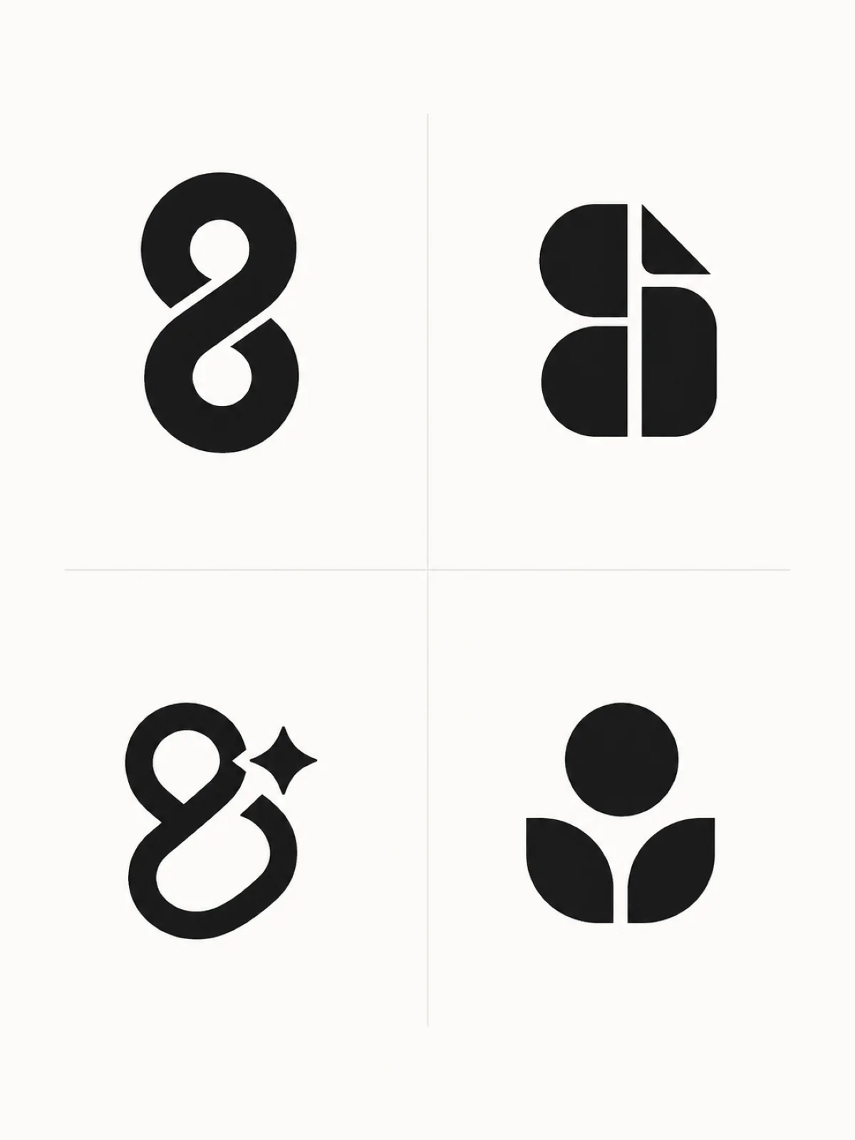 Minimalist Geometric Logo Concept Directions