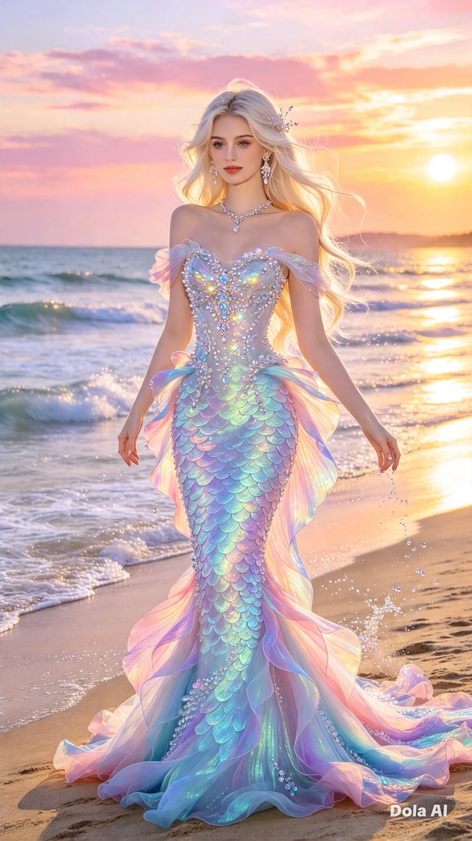 Mermaid Gown at Sunset Beach output 3