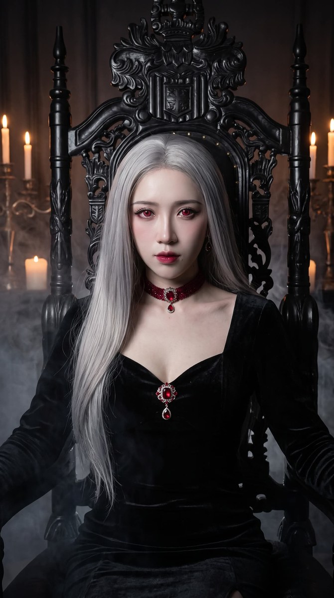 Gothic Vampire Empress Portrait