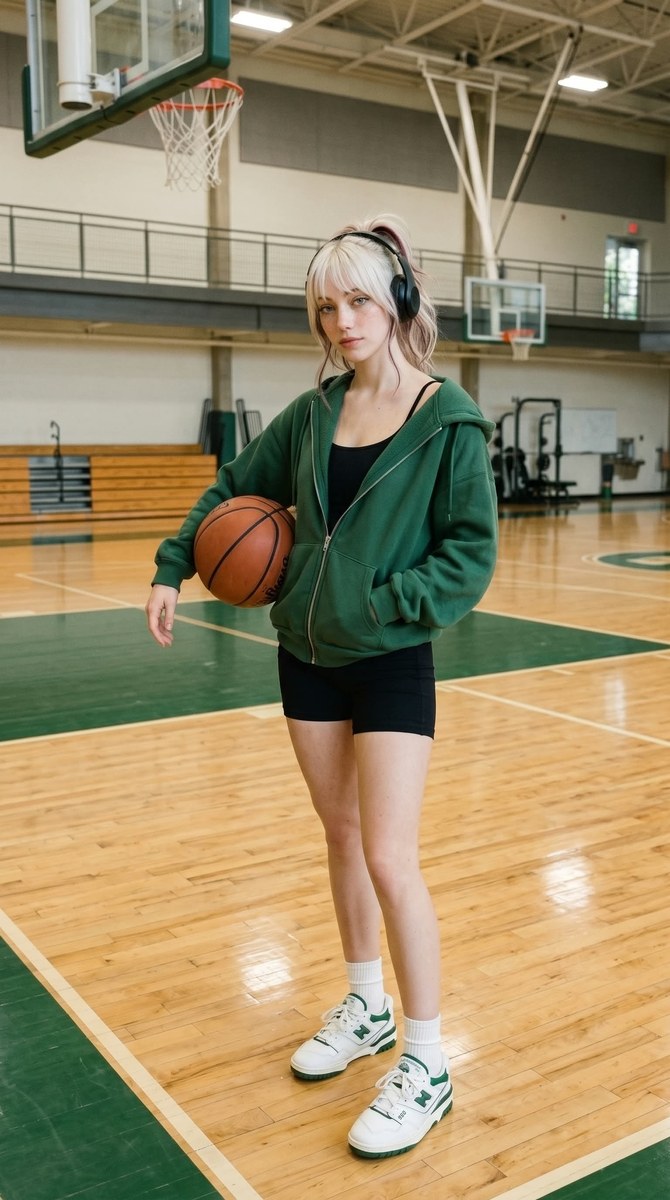 Candid Sporty Portrait at an Indoor Basketball Court output 1